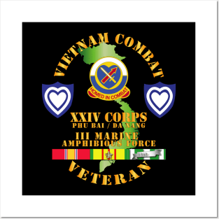 Vietnam Combat Veteran w XXIV Corps Posters and Art